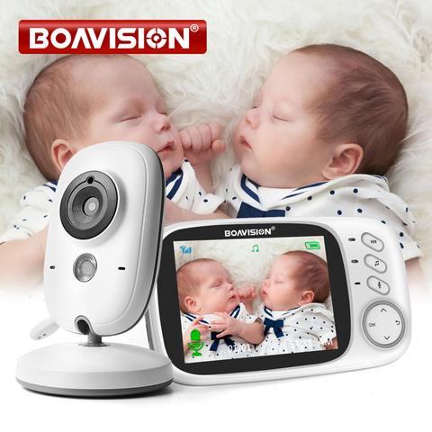 VB603-Monitor de vídeo inalámbrico para bebés, 2,4G, con pantalla LCD de 3,2 pulgadas, Audio bidireccional, con visión nocturna, cámara de seguridad de vigilancia para niñera ► Foto 1/6