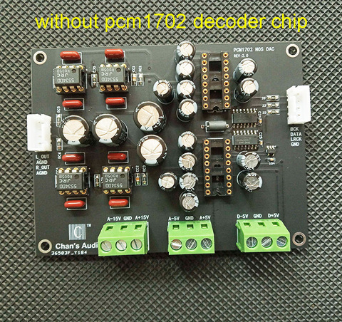 Placa de decodificador de DAC PCM1702 NOS, compatible con interfaz USB, Bluetooth IIS, módulo compatible con entrada de formato de 16 bits a 24 bits, H005 ► Foto 1/2