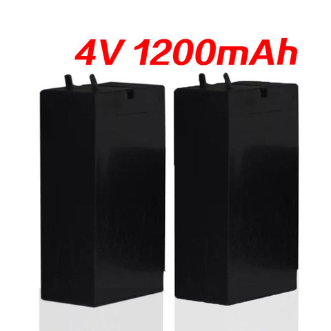 Batería de almacenamiento de ácido de plomo, 4V, 1200mAh, baterías de murciélago Mosquito, faros de lámpara LED, linterna recargable, alta capacidad ► Foto 1/6