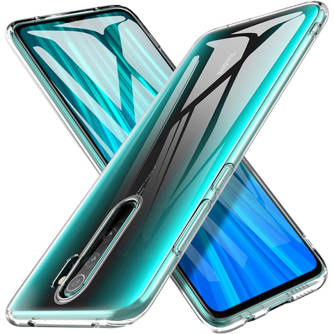 Funda de teléfono para Xiaomi de silicona transparente a prueba de golpes para móvil, funda trasera transparente de TPU suave, Redmi 8 8A, Note 8 Pro, 8 T, 8Pro ► Foto 1/6