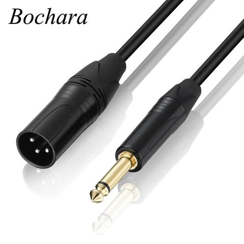 Bochar 1/4 ''Jack 6,5mm macho a XLR macho de micrófono Cable de lámina + trenzado blindado 1,8 m 3m 5m 10m ► Foto 1/6