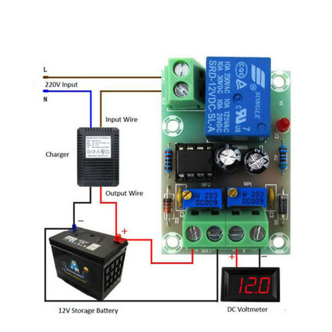 Controlador automático de fuente de alimentación de cargador de 12V, placa Ladeschutz AIP ► Foto 1/5