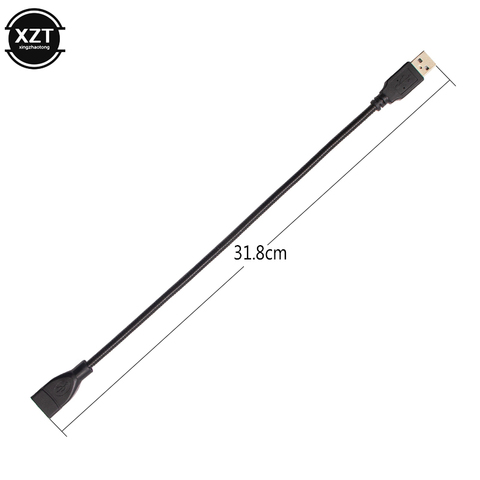 Cable adaptador USB de extensión de macho a hembra, Cable Flexible de Metal, manguera de 4 núcleos de cobre, Cable USB 2,0 ► Foto 1/5