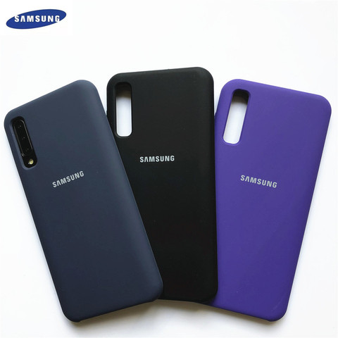 Funda trasera de silicona líquida Original para Samsung A50, funda de TPU suave para Galaxy A50S, A30S, A70, A70S ► Foto 1/6