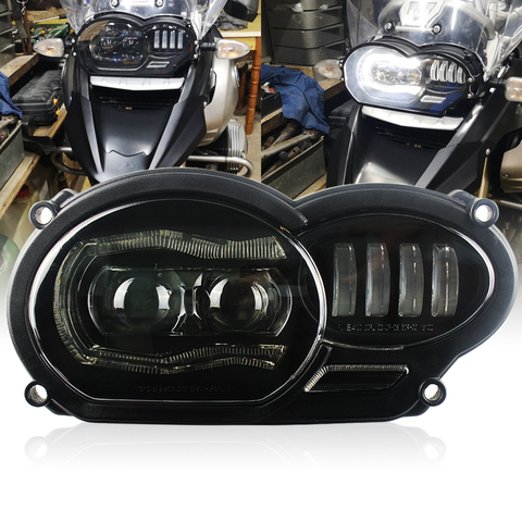 LED faro para BMW R1200GS R 1200 GS ADV-R1200GS LC 2004-2012 (ajuste enfriador de aceite) ► Foto 1/6