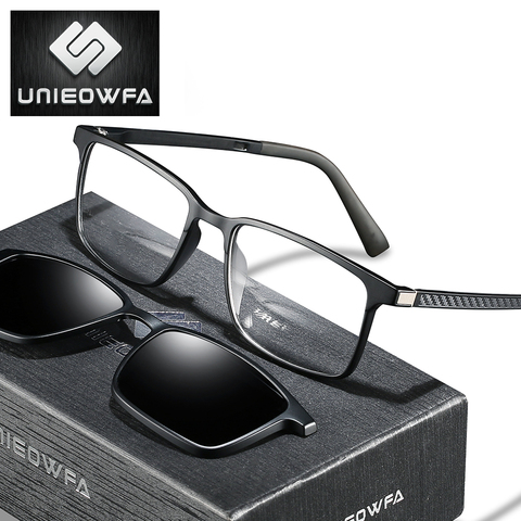 Gafas graduadas bifocales para hombre, anteojos de sol bifocales progresivos, con Clip magnético óptico, gafas graduadas para miopía, antiluz azul ► Foto 1/6