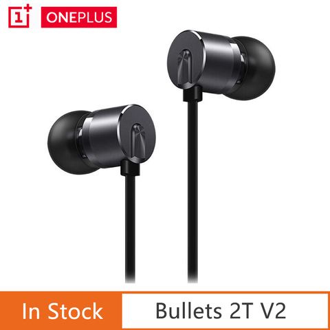 OnePlus intrauditivos-auriculares con micrófono remoto para teléfono móvil, audífonos originales tipo C de 3,5mm con balas, OnePlus Bullets 2T V2, para Oneplus 6T ► Foto 1/5