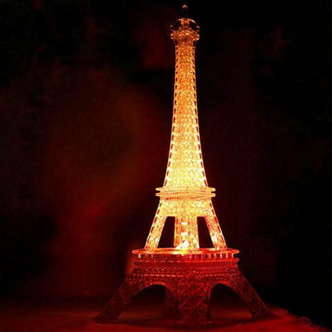 Torre Eiffel de ilusión 3D para dormitorio, lámpara de luz LED para mesa de escritorio, cambio de Color de la noche, regalo de Año Nuevo de Navidad, 2022 ► Foto 1/6