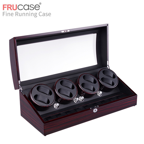 FRUCASE enrollador de reloj para relojes automáticos nueva versión 6 + 7 reloj de madera accesorios caja de almacenamiento de caja de seguridad ► Foto 1/6