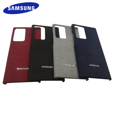 SAMSUNG-Funda de cuero de lujo para teléfono móvil, cubierta de pie de lona para Galaxy Note 20 Ultra Note20 S20 FE A31 M31 ► Foto 1/6