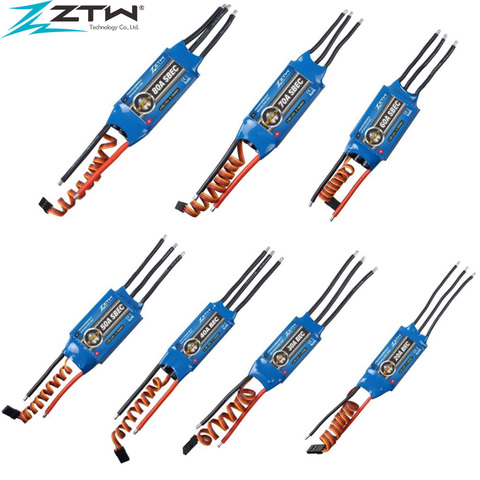 ZTW-controlador de velocidad de gran valor para Dron de control remoto, controlador de velocidad serie Beatle 2-6s 20A 30A 40A 50A 60A 80A ESC con tarjeta de programa ► Foto 1/6