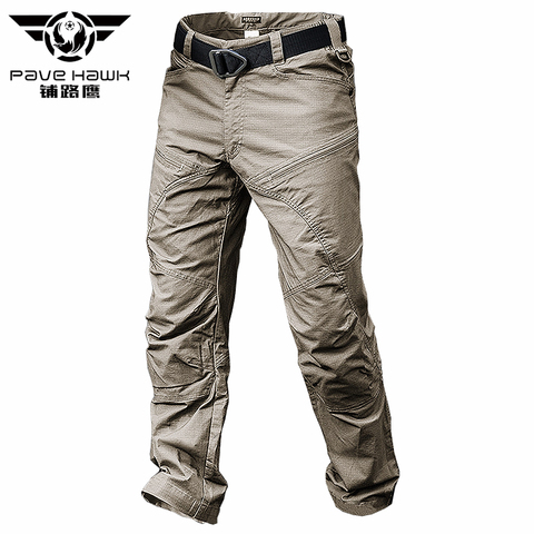 Pantalones tácticos impermeables de verano para hombre, pantalones Cargo informales para hombre, pantalones militares para hombre, pantalones de chándal informales, ropa de calle ► Foto 1/6