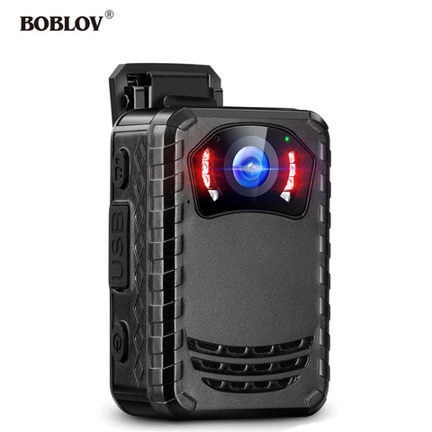 BOBLOV-cámara portátil N9 1296P HD, 128GB, cuerpo desgastado, multifuncional, IR, visión nocturna, DVR, vídeo, cámara de policía ► Foto 1/6