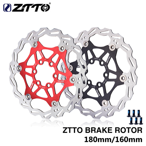 ZTTO 7075mm 160mm freno Rotor flotante 180 AL acero inoxidable 6 7 pulgadas disco para montaña carretera CX bicicleta piezas ► Foto 1/6