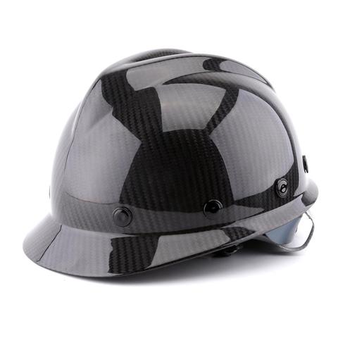 De fibra de carbono duro sombrero seguridad casco ligero de alta fuerza gorro de trabajo de construcción de metalurgia de trabajo la cabeza proteger ► Foto 1/3