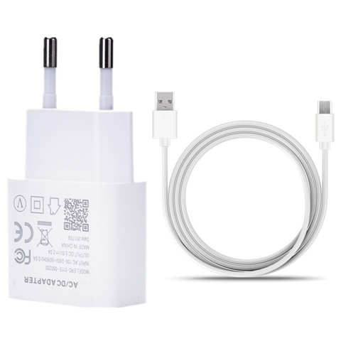 Cargador rápido de 5V y 2A con enchufe europeo, Cable de sobrealimentación Usb tipo C 5A para Huawei P20 Lite P30 Pro P40 PRO P9 Plus P8 Lite 2017 ► Foto 1/6