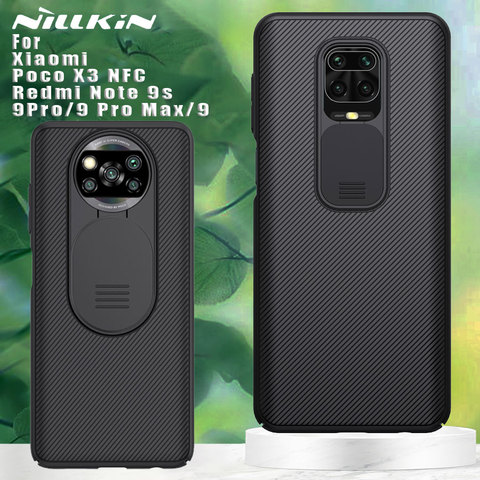 NILLKIN delantero para Xiaomi Redmi Note 9 S 9Pro 9 Pro Max 9 S 8 Pro 8 CamShield lente de cámara de protección espalda deportiva cubierta ► Foto 1/6