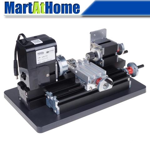 Mini torno de Metal de 24W Z20002M DC 12V 20.000 RPM protección contra sobrevoltaje de sobrecorriente para Hobby, educación científica, fabricación de modelos ► Foto 1/6