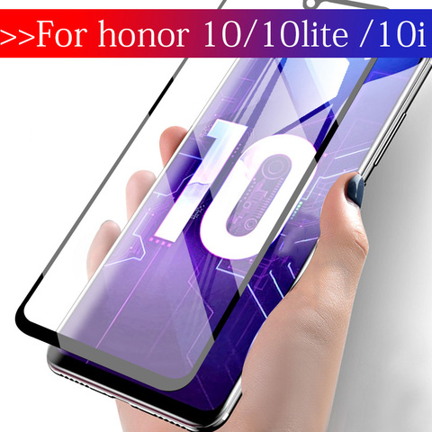 Vidrio de seguridad en Honor de 10 Lite HRY-LX1 Protector templado Glas para Huawei Honor 10i HRY-LX1T 10 Lite Film Protector de pantalla de luz ► Foto 1/6