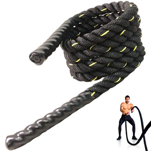 3M cuerda pesada para saltar cuerda para saltar en Crossfit batalla cuerdas de formación mejorar la fuerza músculo para entrenamiento de Fitness ► Foto 1/6