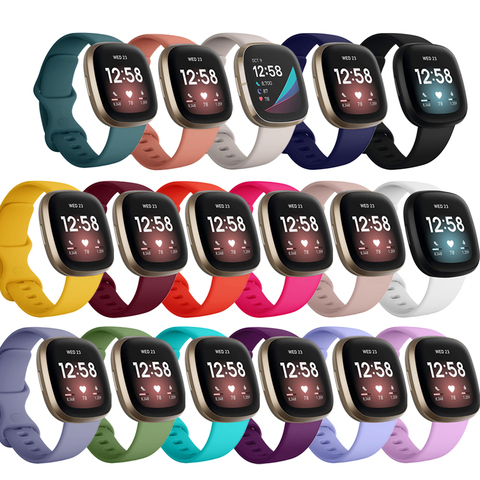 Fitbit-Correa de silicona para reloj inteligente Fitbit Versa 3, resistente al agua, para hombre y mujer ► Foto 1/6