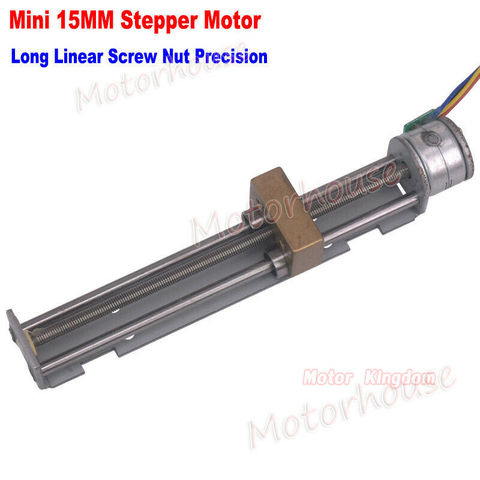 Motor paso a paso para impresora 3D XYZ, completamente de metal actuador lineal de 80mm, 15mm, Micro 2 fases, Motor paso a paso de 4 cables, DIY ► Foto 1/5