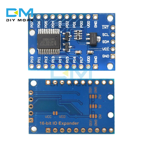 Módulo expansor DC 2,5-5,5 V PCF8575TS I/O 16 bits PCF8575 IIC I2C para UNO R3, zumbador de relé LED con cabezal Pin ► Foto 1/6