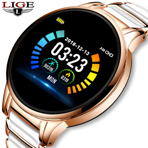 LIGE-reloj inteligente deportivo para mujer, nuevo accesorio de pulsera resistente al agua con pantalla LED, seguimiento de actividad deportiva, compatible con sistema Android e ios, incluye caja, 2022 ► Foto 1/6