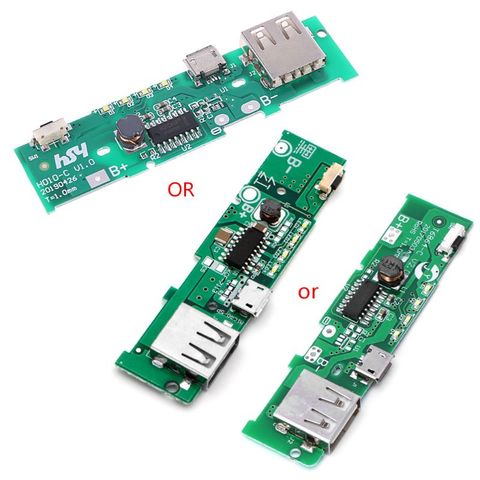 USB 5 V 2A teléfono móvil Banco de la energía cargador PCB Junta módulo para la batería 18650 ► Foto 1/6