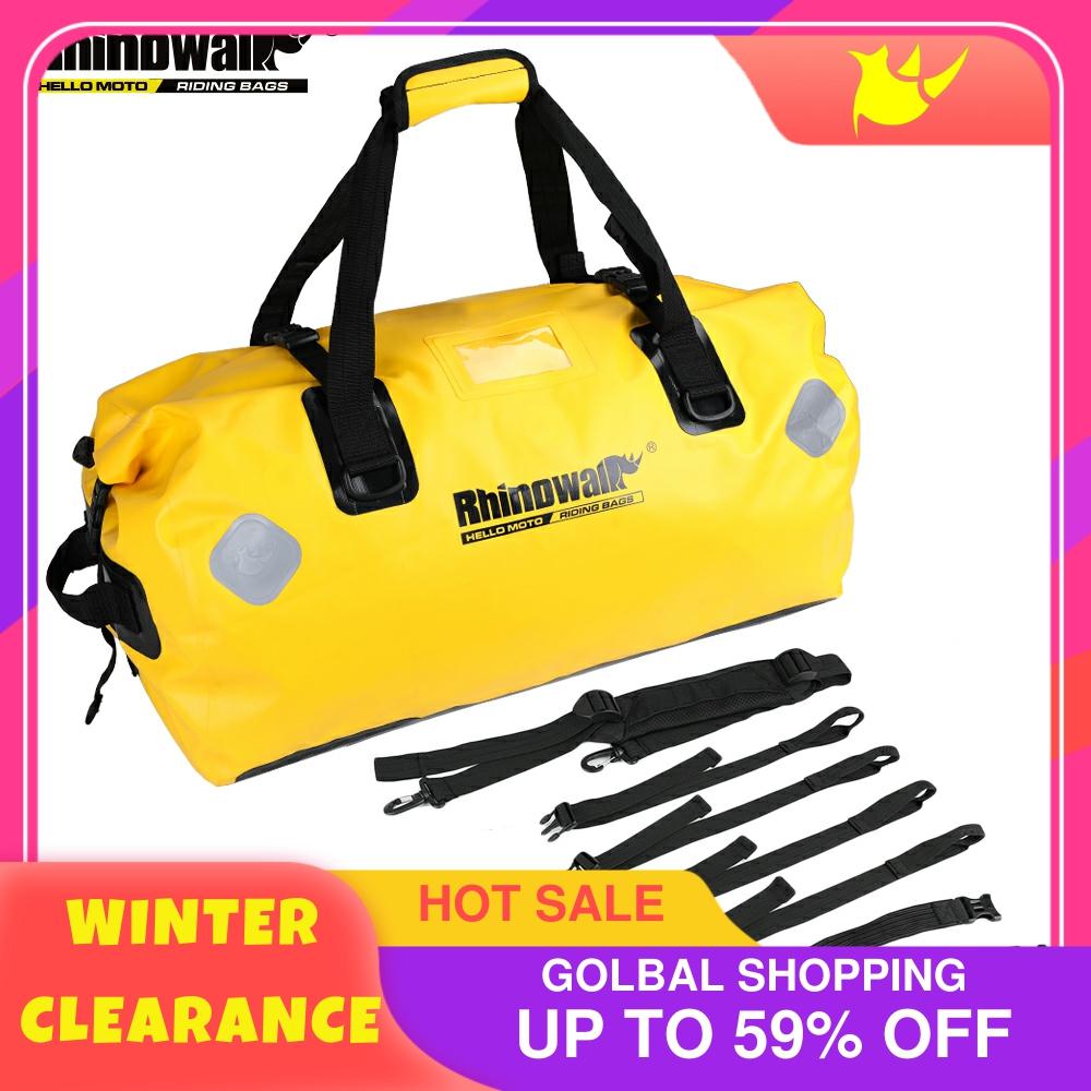 Rhinowalk-bolsa impermeable de 65L para motocicleta, duradera, de gran capacidad, para viaje, senderismo y Camping ► Foto 1/6