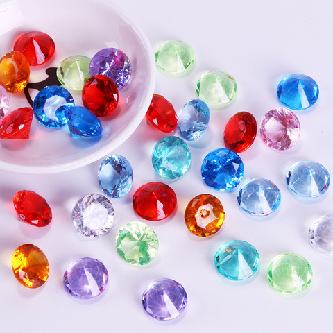 Peón de plástico acrílico con forma de diamante para juegos de mesa, accesorios para mostrador, 10 colores, diámetro de 2cm, 20 Uds. ► Foto 1/6