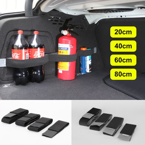 Organizador de maletero de coche correa de fijación bolsa de almacenamiento cintas mágicas accesorios de autos Car Sting Tidying Car-styling Car Organizers ► Foto 1/6