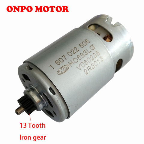 ONPO-Motor de 13 dientes 14,4 V HC683LG para taladro eléctrico BOSCH, piezas de repuesto para destornillador, 1607022606 V, 3603J73400 ► Foto 1/6