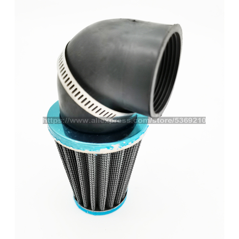 Filtro de aire 50-125cc, 2 tiempos, 90 grados, codo curvo, 35, 38, 42, 45, 48-50mm, filtro de resistencia cero para motocicleta, ATV, Moto de bolsillo ► Foto 1/3