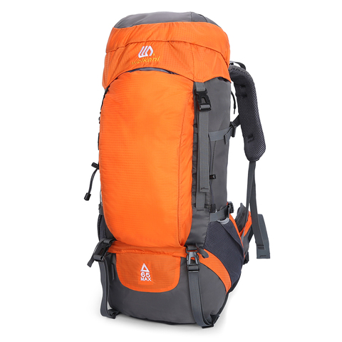 Mochila de senderismo de gran capacidad para hombre y mujer, bolsa de día impermeable para deportes al aire libre, viaje, acampada, senderismo, turismo, gran capacidad, 65L ► Foto 1/6