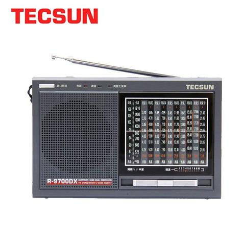 TECSUN R-9700DX Fm Radio garantía Original SW/MW alta sensibilidad banda mundial Radio receptor con altavoz Radio portátil ► Foto 1/6