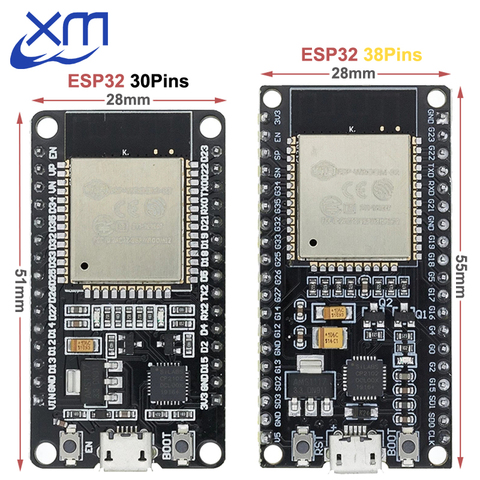 ESP-32 ESP32 inalámbrico WiFi Bluetooth Placa de desarrollo 2,4 GHz CP2102 Micro USB Módulo de doble núcleo Nodemcu Similar ESP8266 ► Foto 1/6