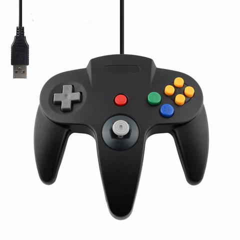 Mando USB con cable para N64, mando clásico para Windows, PC y Mac ► Foto 1/6