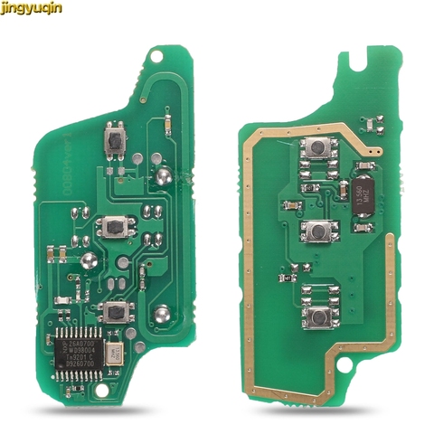 Jingyuqin remoto llave de coche placa de circuito a PCB para Peugeot 207, 407, 408, 307, 308, 607 Citroen C2 C3 C4 C5 C6 CE0523 CE0536 botón 3 ► Foto 1/6