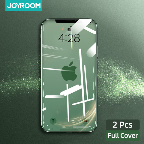 Joyroom-Protector de pantalla de vidrio templado para iPhone, Protector de pantalla de vidrio templado para iPhone 12 Pro Max 12 Mini, cubierta completa, 2 uds. ► Foto 1/6