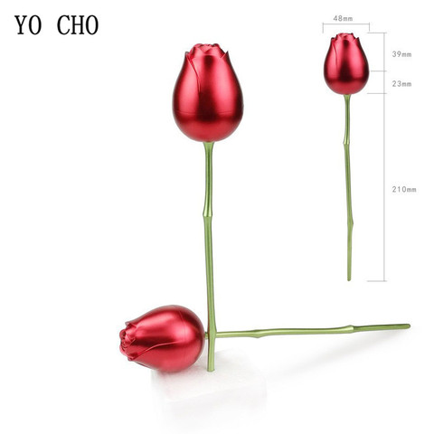 YO CHO rose Bud simulación creativo flor de Rosa forma caja joyas confesión de Amor caja de regalo casa decoración de muebles ► Foto 1/6