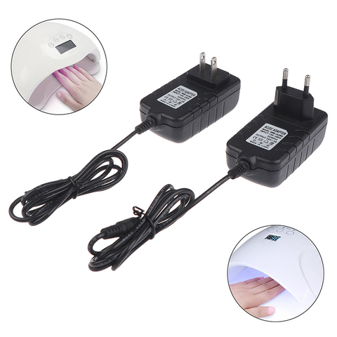 Adaptador de fuente para lámpara LED UV, potencia para secado de uñas artísticas, 24V, 2A, EU/USA ► Foto 1/6