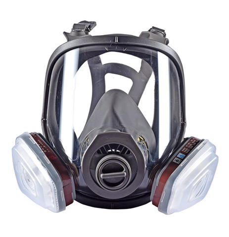 Mascarilla de Gas Industrial de doble uso, máscara facial completa para pintura, pulverización, respirador químico a prueba de polvo, equivalente al tipo 6100 ► Foto 1/6