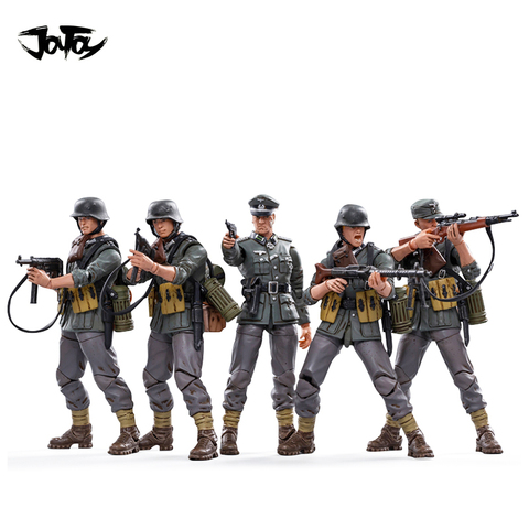 JOYTOY 1/18 de 3,75 figura de acción (5 unids/set) de la Segunda Guerra Mundial, Alemania Wehrmacht división de montaña coleccionable de Anime modelo militar envío gratis ► Foto 1/6