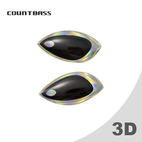 50 Uds COUNTBASS especial 3D señuelo de Pesca holográfico ojos para pintar Hardbaits manivela Popper piscardo ► Foto 1/3