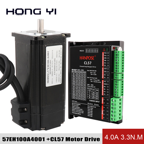 Nema23-Servomotor de circuito cerrado 57EH100A4001 + CL57 Drive 57 paso a paso para impresora 3D, Robot, espuma, Meta de plástico ► Foto 1/6