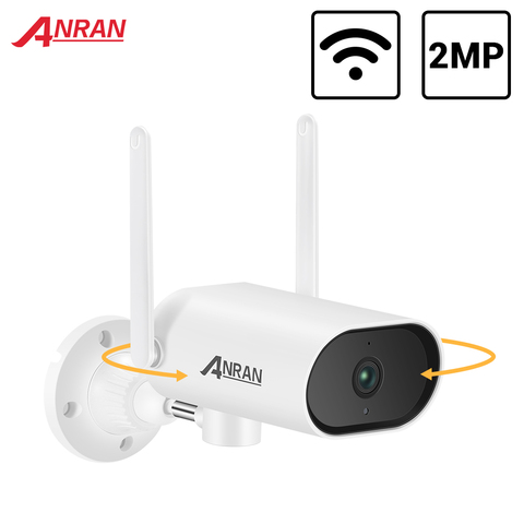 ANRAN-cámara de vigilancia giratoria PTZ de 2MP, videocámara de seguridad con seguimiento automático al aire libre, wifi, impermeable, IP, visión nocturna, Audio y micrófono ► Foto 1/6