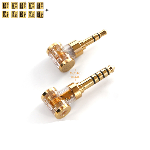 DD ddHiFi DJ35AG/ DJ44AG 2,5mm mujer equilibrada a 3,5mm/4,4mm adaptador de conector de auriculares macho convertidor de Audio para DAP/auricular ► Foto 1/6