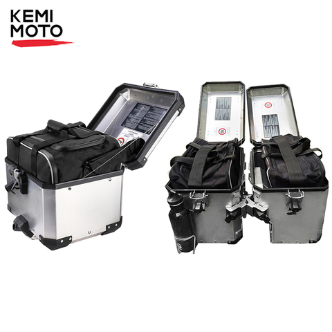 Para bmw f800gsa equipaje de motocicleta negro interior ampliable bolsas para BMW R 1200 GS aventura 2013 refrigerado por agua -2017 ► Foto 1/6