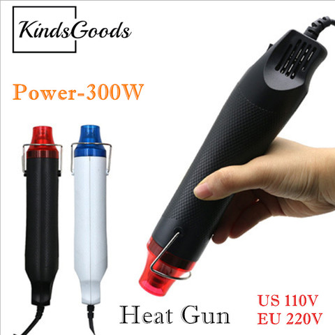 Mini pistola de calor portátil, 110V/220V, 300W, para tubos termorretráctiles y bricolaje, uso de secador de pelo eléctrico, herramienta de aire caliente Solderin ► Foto 1/5